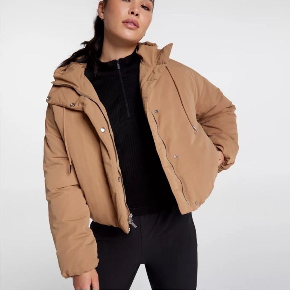 CALIA Nonbaffled Hooded Jacket Tan Nude XXL